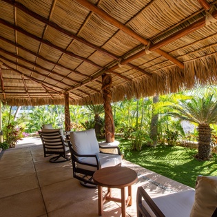Garden patio sitting area