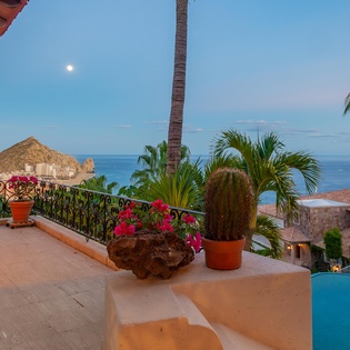 Terrace with ocean view