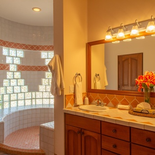 En suite bathroom