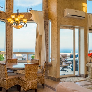 Living room dining nook