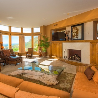 Living room with view