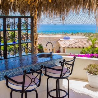 Mosaic pool bar with ocean view-13