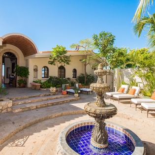 Courtyard with fountain