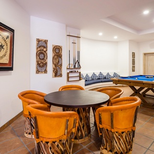Seating in entertainment room