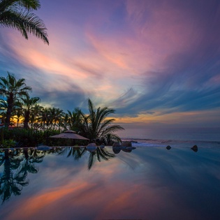 Pool at Sunset