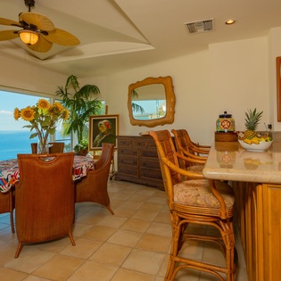 Dining area and kitchen