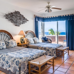 2 Bed suite with patio access