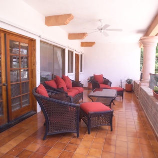 Comfortable terrace lounge