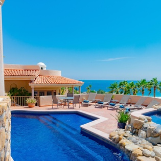 Pool with gorgeous ocean view