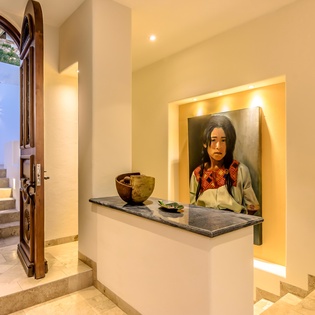 Villa entryway