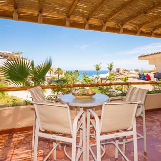 Terrace view with seating