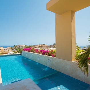 Pool with ocean view