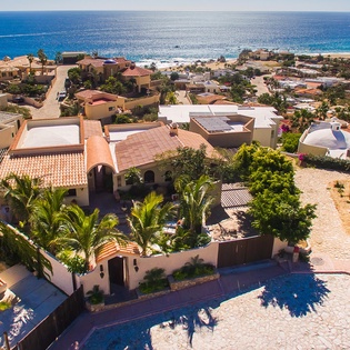 Top view of villa