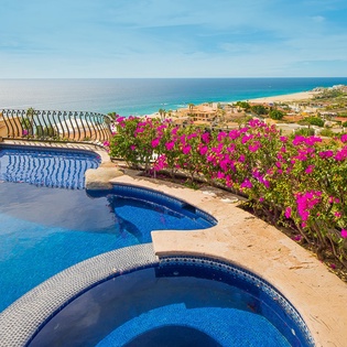 Pool patio and Jacuzzi