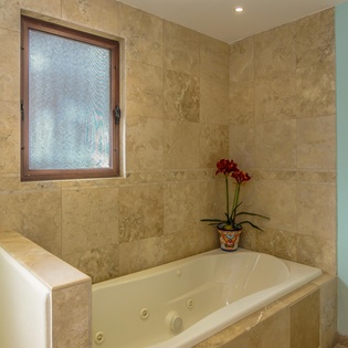 Full bathroom with bath tub