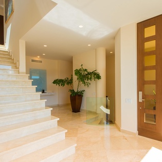 Entryway with bright natural lighting