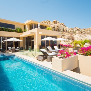 Poolside view of patio-6