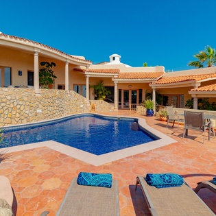 Exterior with pool view