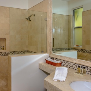 En suite bathroom