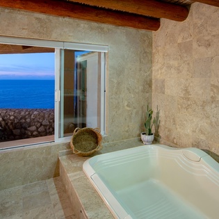 Master suite bathtub
