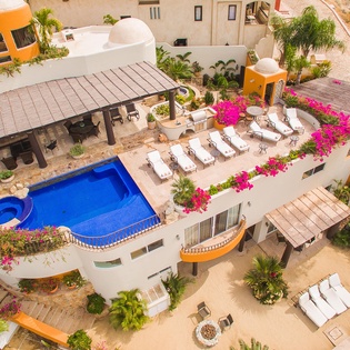 Aerial view of Pool deck