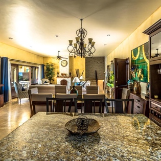 Living and dining room
