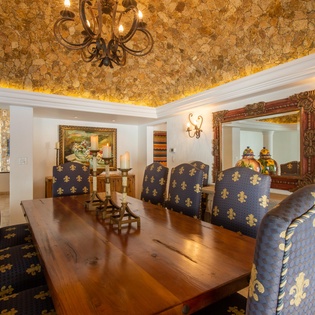 Upscale dining table