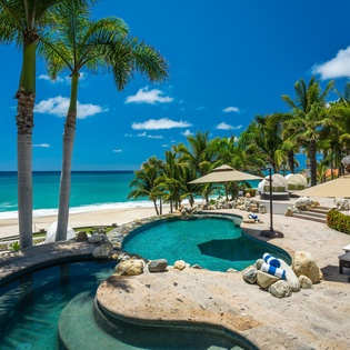 Beach and pool view