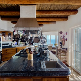 Modern Kitchen with Outdoor Patio access