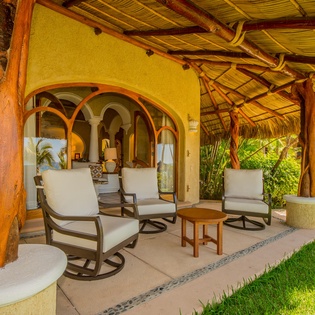 Garden patio sitting area
