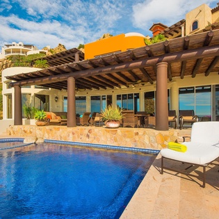 Large pool patio and Jacuzzi