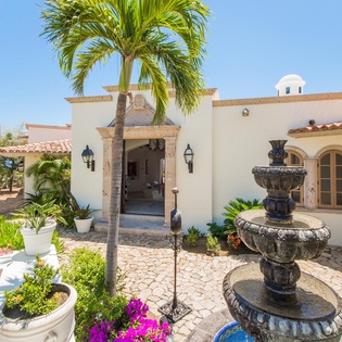 Garden courtyard with fountain