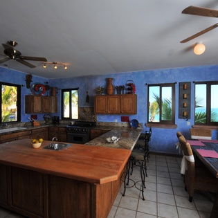 Kitchen and dining area