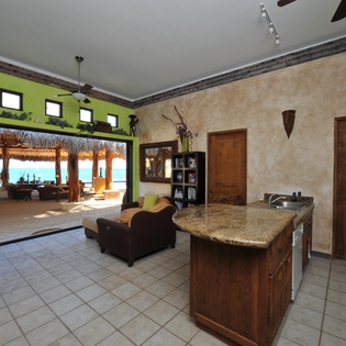Kitchen and sitting area