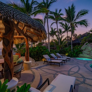 Patio during sunset