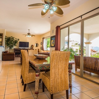 Dining area with ocean view