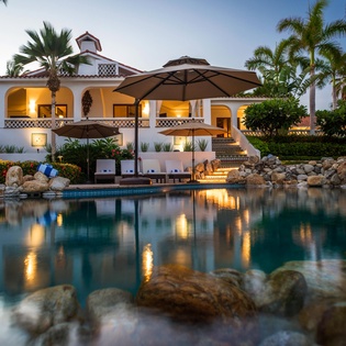 Pool and villas view