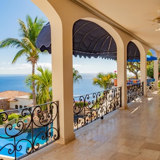 Terrace with ocean view
