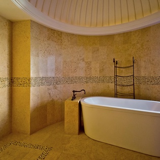 En suite bathroom with large tub