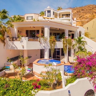 Front of villa