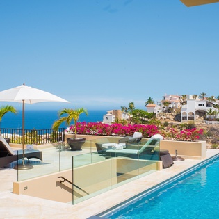 Patio with ocean view