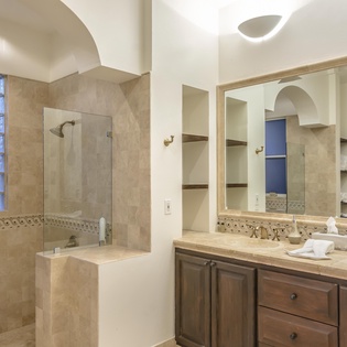En suite bathroom