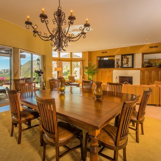 Dining and living room