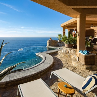 Pool lounge with Oceanview