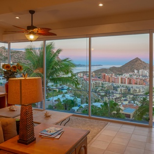 Living room with view