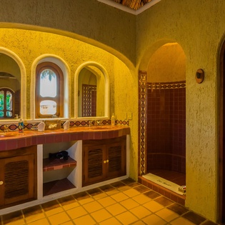En suite bathroom