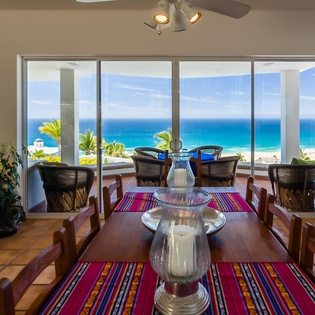 Dining room with ocean view