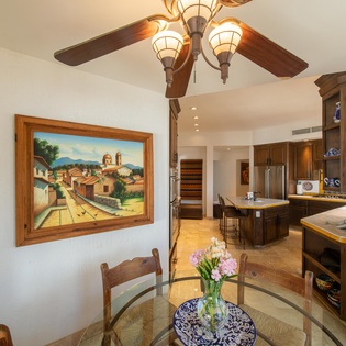 Breakfast nook and kitchen