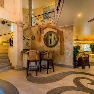 Living room wet bar