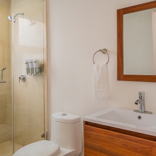 En suite bathroom